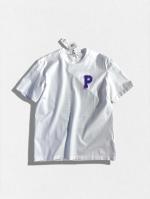 PロゴクルーネックTシャツ