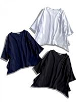 ハーフスリーブクルーネックTシャツ