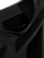ハーフスリーブルーネックTシャツ
