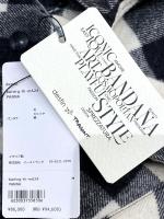 バンダナ付ウールカシミヤチェックシャツ