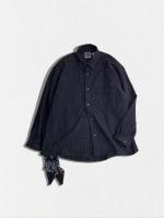 バンダナ付ウールカシミヤシャツ