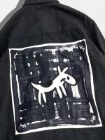 バンダナ付ウールカシミヤシャツ