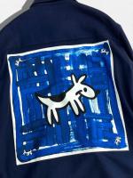 バンダナ付ウールカシミヤシャツ