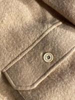 バンダナ付きカシミア混ウールシャツジャケット