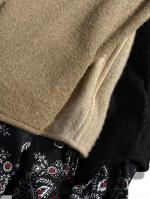 バンダナ付きカシミア混ウールシャツジャケット